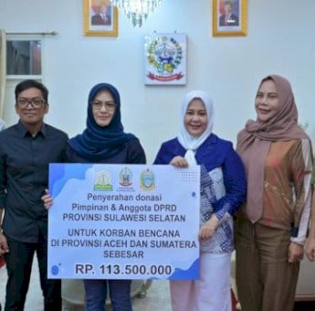 Langkah Awal, DPRD Sulsel kumpulkan Donasi 113 juta untuk Aceh dan Sumatera