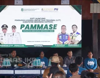 Soft Launching LLTT &lsquo;PAMMASE&rsquo;, Bupati Sidrap Dorong Optimalisasi Layanan Sanitasi