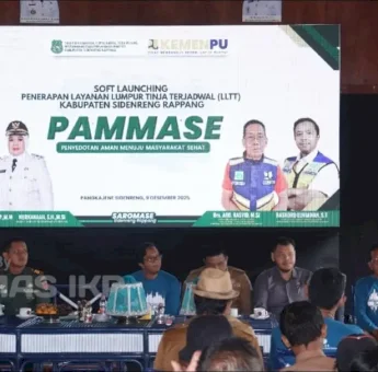 Soft Launching LLTT &lsquo;PAMMASE&rsquo;, Bupati Sidrap Dorong Optimalisasi Layanan Sanitasi