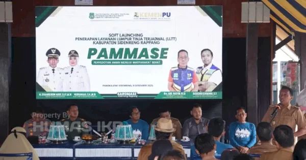 Soft Launching LLTT ‘PAMMASE’, Bupati Sidrap Dorong Optimalisasi Layanan Sanitasi