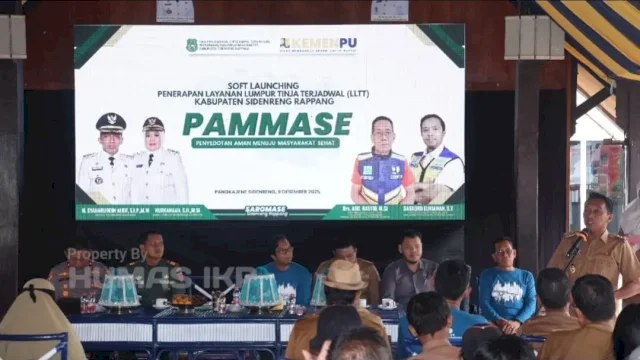 Soft launching penerapan Layanan Lumpur Tinja Terjadwal (LLTT) &ldquo;Pammase&rdquo; di Kabupaten Sidrap.