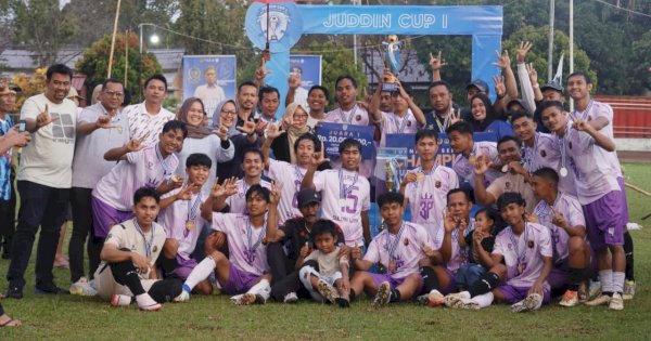 Juddin Cup I Jadi Ajang Pembinaan Bakat Sepak Bola di Luwu Timur