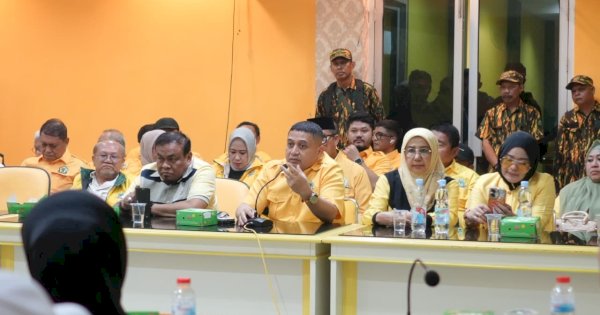 Munafri Dampingi Plt Ketua Golkar Sulsel Muhidin Konsolidasi Kader di Makassar