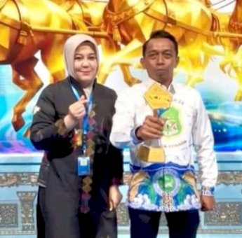 Di Hadapan Presiden, Bupati Sidrap Dianugerahi TP2DD Terbaik 2025 Kawasan Sulawesi