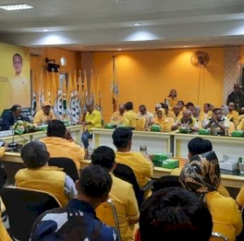 Muhidin M Said Pimpin Rapat Perdana Bersama Pengurus dan Kader Golkar Sulsel, Bahas Pelaksanaan Musda