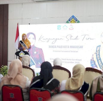 Bunda PAUD Kota Makassar Lakukan Kunjungan Silaturahmi ke Grha Bunda PAUD Surabaya dan TPA Gemes