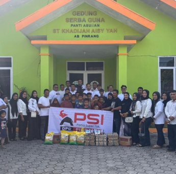 PSI Sulsel – DPD Pinrang Awali Rangkaian Pelantikan, Rakernas dengan Aksi Sosial di Panti Asuhan