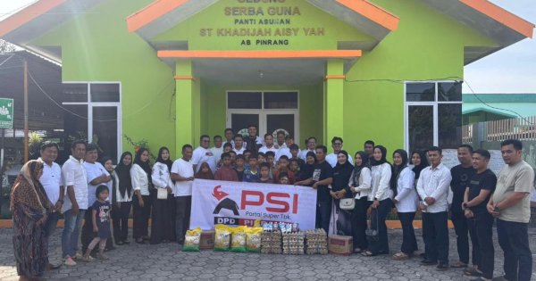 PSI Sulsel – DPD Pinrang Awali Rangkaian Pelantikan, Rakernas dengan Aksi Sosial di Panti Asuhan