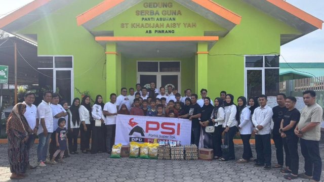 PSI Sulsel – DPD Pinrang Awali Rangkaian Pelantikan, Rakernas dengan Aksi Sosial di Panti Asuhan