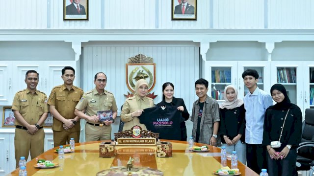 Wakil Wali Kota Makassar, Aliyah Mustika Ilham, menerima audiensi dari PT Andi Burhamzah Timur Film.