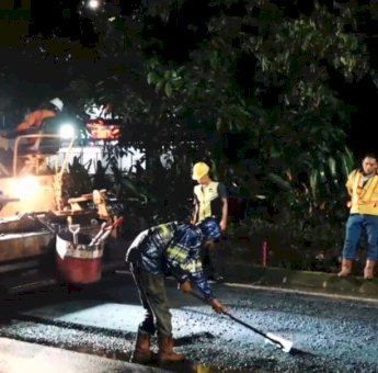 Diresmikan Gubernur Sulsel, Perbaikan Jalan Hertasning Dikebut dan Mulai Tunjukkan Progres Nyata