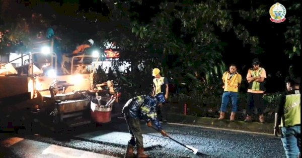 Diresmikan Gubernur Sulsel, Perbaikan Jalan Hertasning Dikebut dan Mulai Tunjukkan Progres Nyata