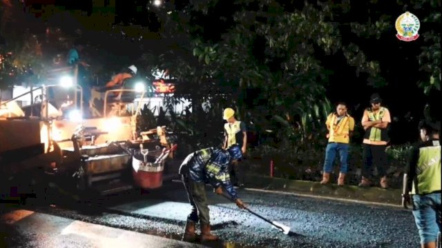 Diresmikan Gubernur Sulsel, Perbaikan Jalan Hertasning Dikebut dan Mulai Tunjukkan Progres Nyata