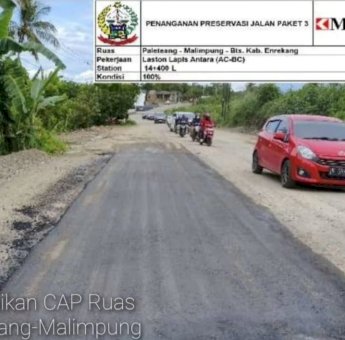 Preservasi Jalan Paket 3 Ruas Paleteang&ndash;Malimpung Enrekang Terus Berjalan, Gubernur Sulsel: Mohon Bersabar
