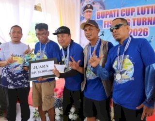 Bupati Lutim Ibas Tutup Fishing Tournament Bupati Cup I, Ini Daftar Juaranya!