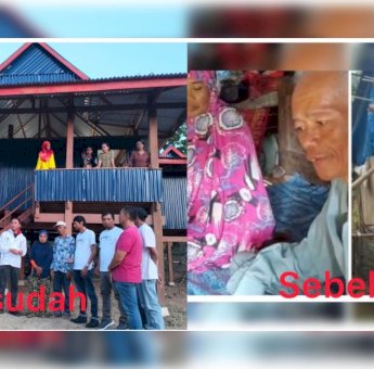 Jelang Pelantikan PSI Sulsel dan Rakernas, Muammar Gandi Rusdi Serahkan Rumah untuk Keluarga Sidrap yang Pernah Tinggal di Gubuk Reyot