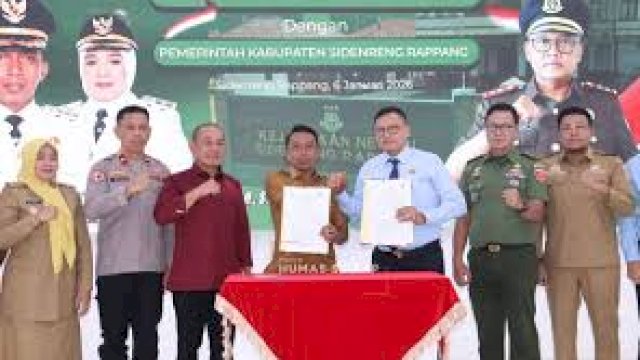 Pemkab Sidrap menandatangani Nota Kesepahaman atau MoU dengan Kejaksaan Negeri Sidrap.