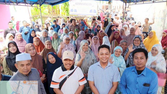 Anggota DPRD Sulsel, Muhammad Taufik Malik, menggelar kegiatan reses atau temu konstituen di Kompleks Perumnas Tumalia.