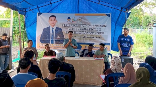 Anggota DPRD Sulsel, Muhammad Taufik Malik, menyapa langsung warga Kelurahan Taroada, Kecamatan Turikale, Kabupaten Maros.