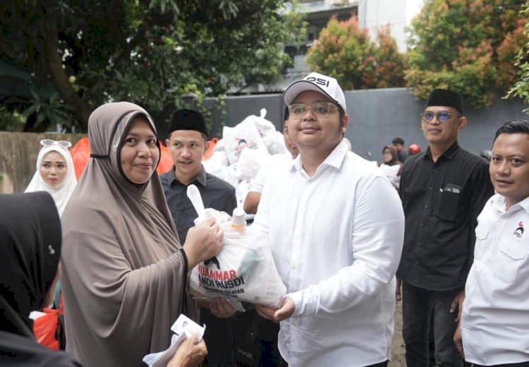 Hangatnya Safari Ramadhan PSI Sulsel, Muammar Gandi Rusdi Sapa dan Bantu Warga Gowa