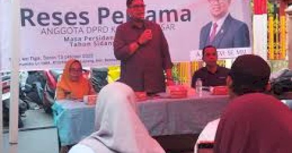 Reses Andi Pahlevi Serap Aspirasi Soal Jalan, CCTV, dan Air Bersih