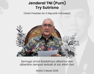 Wapres ke-6 RI Try Sutrisno Meninggal Dunia