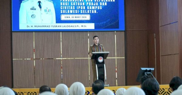 Bupati Pangkep Yusran Kunjungi IPDN Gowa, Beri Motivasi Praja Jadi ASN Unggul