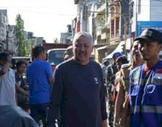 Antisipasi Genangan, Bupati Pinrang Pantau Langsung Pembersihan Drainase