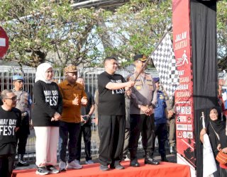 Munafri-Aliyah Rangkul Buruh, Peringati May Day 2026 Bersama Lewat Fun Walk