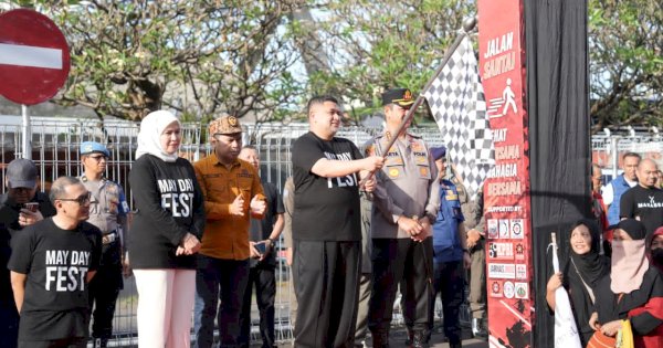 Munafri-Aliyah Rangkul Buruh, Peringati May Day 2026 Bersama Lewat Fun Walk