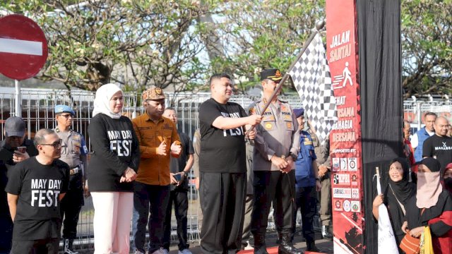 Munafri-Aliyah Rangkul Buruh, Peringati May Day 2026 Bersama Lewat Fun Walk