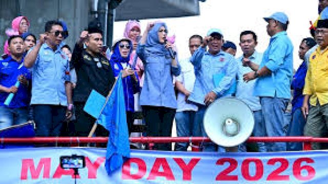 Ketua DPRD Sulsel Rachmatika Dewi &ldquo;Cicu&rdquo; Temui Massa Aksi May Day, Pastikan Aspirasi Ditindaklanjuti