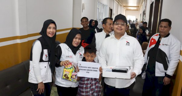 Ratusan Keluarga Terbantu, Sunatan Massal PSI Sulsel Disambut Antusias Warga Sidrap