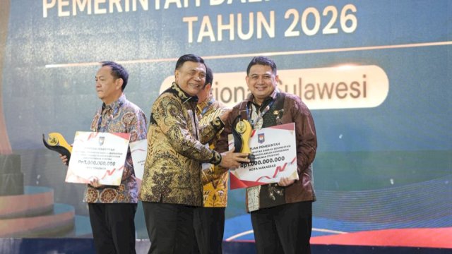 Kemendagri Nobatkan Kota Makassar Terbaik I Creative Financing, Dapat Insentif Rp3 Miliar